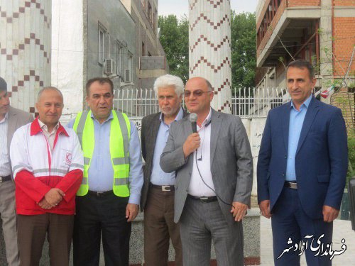 همایش تجلیل از کارگران پرتلاش شهرداری آزادشهر در محل یادمان شهدای گمنام