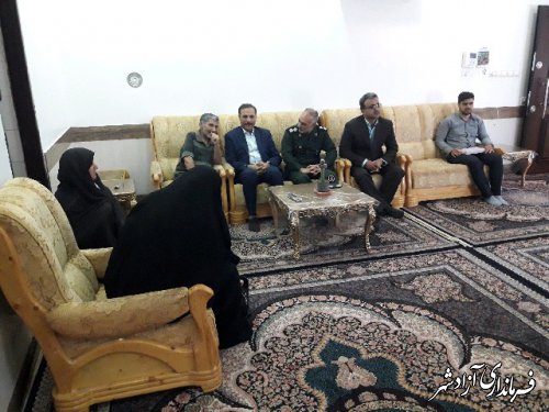 دیدار و تجلیل مدیر آموزش و پرورش آزادشهر  از جانبازان بمناسبت سوم خرداد