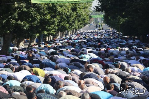 برگزاری نماز عید سعید فطر در شهرستان آزادشهر