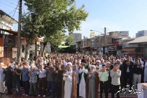 برگزاری نماز عید سعید فطر در شهرستان آزادشهر