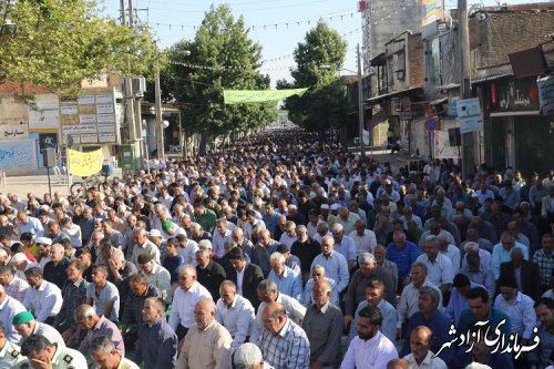 برگزاری نماز عید سعید فطر در شهرستان آزادشهر