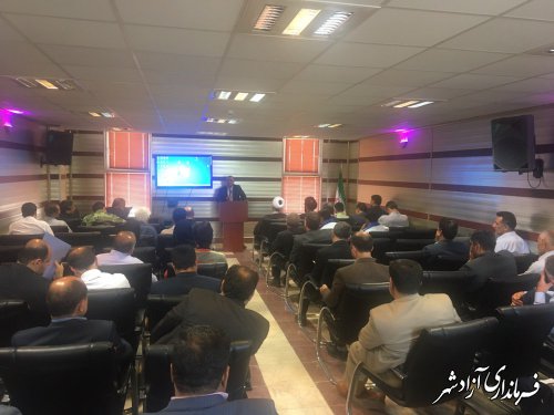 سومین جلسه شورای اداری شهرستان آزادشهر برگزار شد