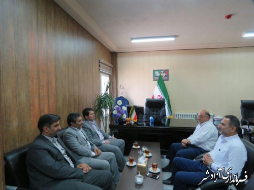 دیدار مدیرکل بهزیستی استان گلستان با فرماندار شهرستان آزادشهر