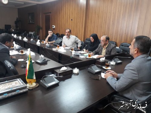 برگزاری جلسه کارگروه ساماندهی امور مسافرین شهرستان آزادشهر