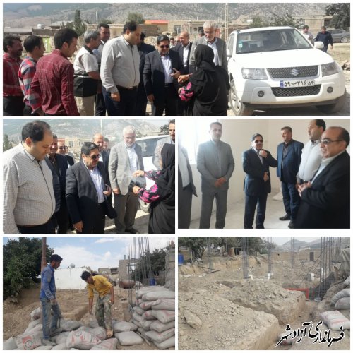 بازدید رییس بنیاد مسکن انقلاب اسلامی کشور از روند بازسازی منازل آسیب دیده از سیلاب در شهرستان آزادشهر