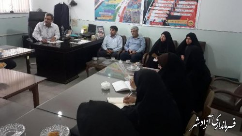 جلسه مدیران متوسطه2 مدارس شهرستان آزادشهر