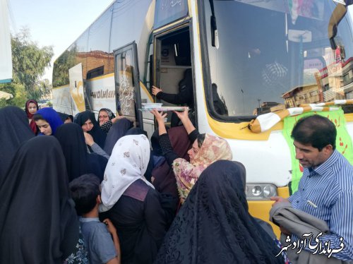 اعزام رایگان 85 مددجوی کمیته امداد امام خمینی(ره) شهرستان آزادشهر به سفر زیارتی مشهد مقدس