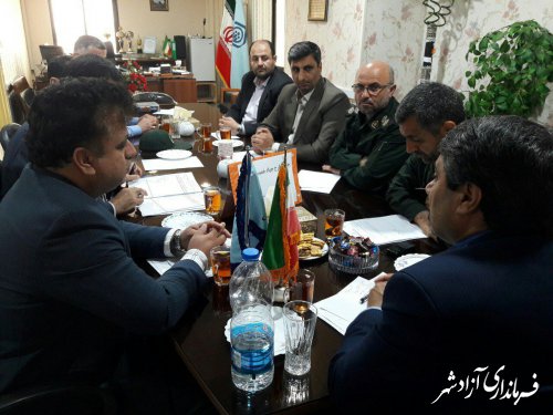 برگزاری جلسه کارگروه هیات اندیشه ورز در شهرستان آزادشهر