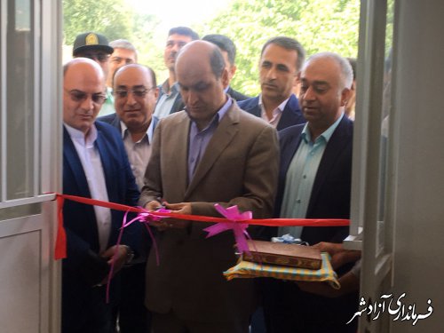 افتتاح یک واحد منزل مسکونی آسیب دیده در روستای نراب شهرستان آزادشهر