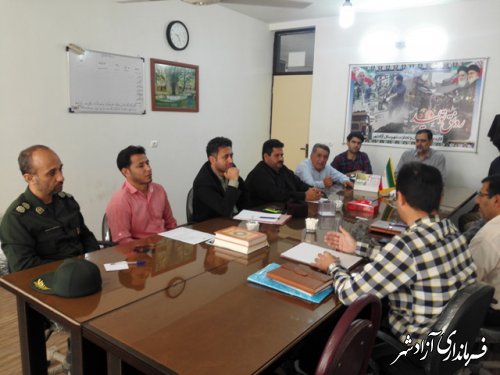 برگزاری چهارمین جلسه کمیسیون نظارت شهرستان آزادشهر 