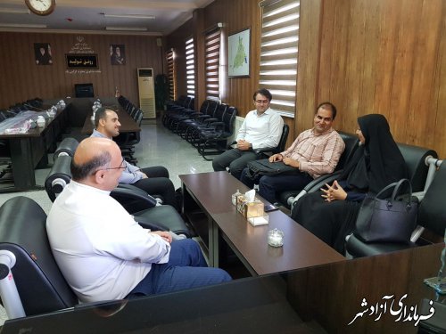 دیدار مدیر فناوری اطلاعات استانداری گلستان با فرماندار شهرستان آزادشهر