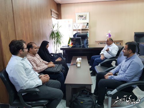 دیدار مدیر فناوری اطلاعات استانداری گلستان با فرماندار شهرستان آزادشهر