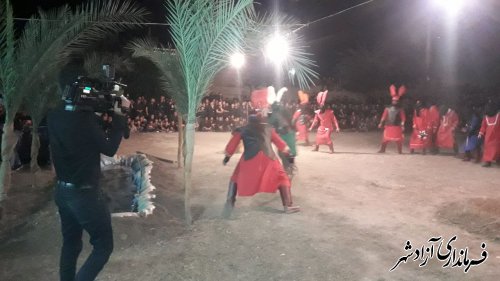 اجرای مراسم تعزیه خوانی واقعه روز عاشورا در روستای مرزبن شهرستان آزادشهر