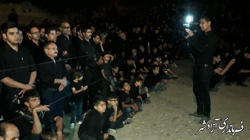 اجرای مراسم تعزیه خوانی واقعه روز عاشورا در روستای مرزبن شهرستان آزادشهر