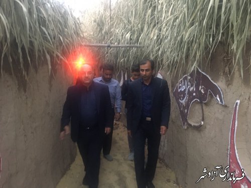بازدید فرماندار شهرستان آزادشهر از نمایشگاه جلوه های عاشورایی در روستای سیدآباد