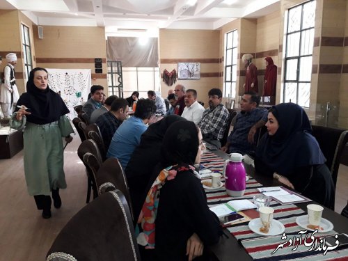 برگزاری مشترک کارگاه آموزشی محتوای گردشگری در شهرستان های آزادشهر و رامیان 