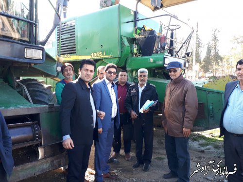 اجرای طرح پلاک‌گذاری ماشین‌آلات کشاورزی در شهرستان آزادشهر