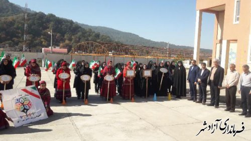 افتتاحیه المپیاد ورزشی درون مدرسه ای در دبیرستان شهید کوهی نوده خاندوز