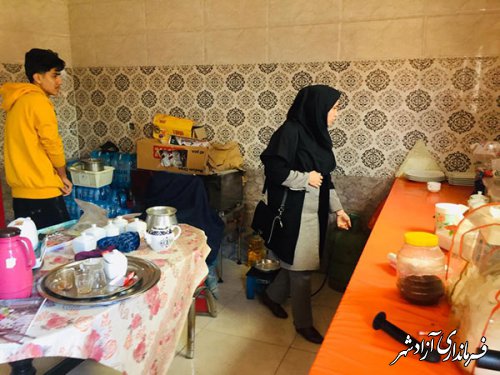 بازدید کارشناس شهرستان آزادشهراز سفره خانه سنتی کندو 