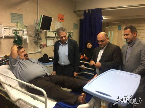 بازدید معاون سیاسی، امنیتی و اجتماعی استانداری از بیمارستان حضرت معصومه (س) آزادشهر