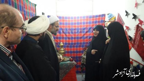افتتاح نمایشگاه قرآنی در کانون فاطمه الزهرا  شهرستان آزادشهر