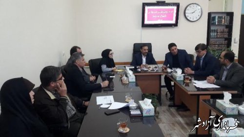 جلسه کمیته اجرایی ایران مهارت در مدارس متوسطه اول شهرستان آزادشهر