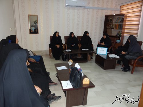 برگزاری سومین جلسه اتاق فکر فرهنگی در شهرستان آزادشهر
