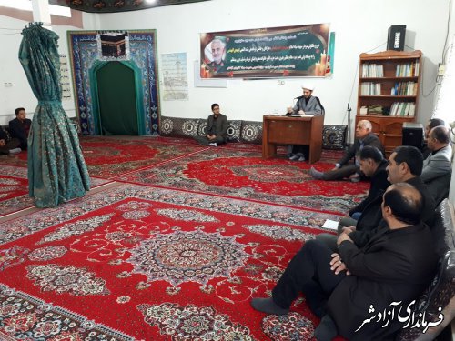 برگزاری مراسم یادبود سردار قاسم سلیمانی در مدیریت جهادکشاورزی آزادشهر