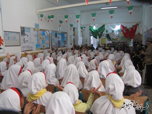 برگزاری جشنواره مدرسه ای خیرین مدرسه ساز در دبستان دخترانه فاطمه الزهرا ازدارتپه