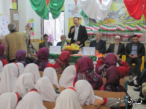 برگزاری جشنواره مدرسه ای خیرین مدرسه ساز در دبستان دخترانه فاطمه الزهرا ازدارتپه