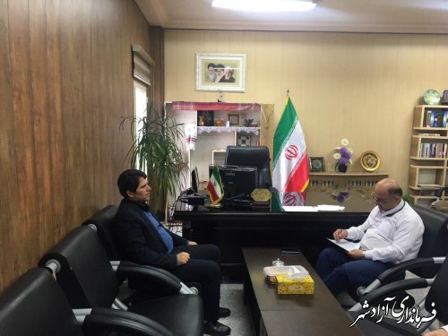 دیدار مدیرکل بهزیستی استان گلستان با فرماندار شهرستان آزادشهر