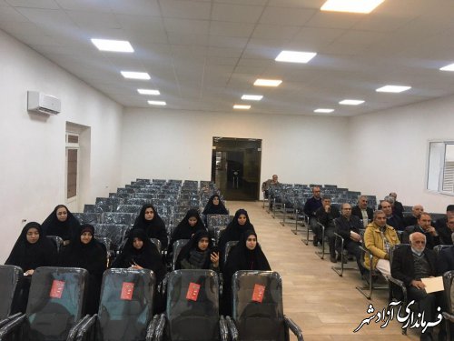 همایش توجیهی نمایندگان فرماندار در شعب اخذ رای انتخابات در آزادشهر برگزار شد
