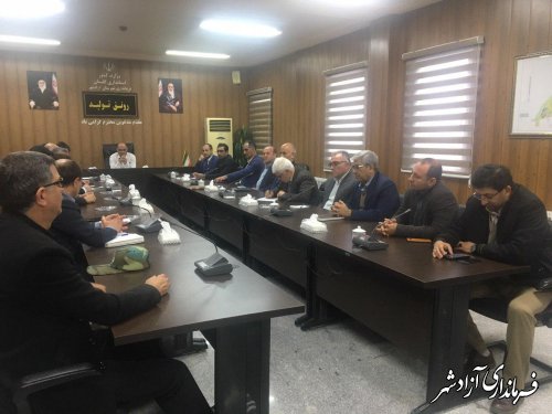 جلسه اضطراری شورای هماهنگی مدیریت بحران آزادشهر تشکیل شد