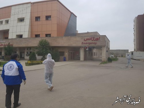 ضدعفونی کردن بیمارستان و فضای عمومی شهر آزادشهر با استفاده از یک پهپاد اختصاصی