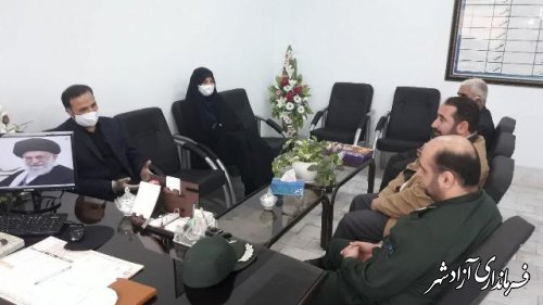 دیدار مدیر آموزش و پرورش آزادشهر با فرمانده سپاه پاسداران این شهرستان