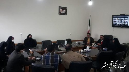 جلسه ویدئو کنفرانس مسئولین سازمان دانش آموزی گلستان 