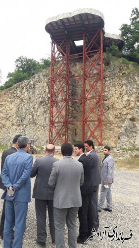 بازدید مدیرکل میراث‌فرهنگی گلستان از پروژه آبشار پارک شبنم نوده خاندور شهرستان آزادشهر