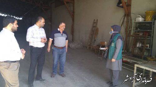 بازدید اعضای نظارت شهرستان آزادشهر از مراکز خرید تضمینی کلزا