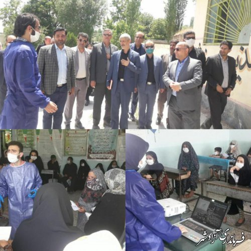 درمان رایگان 1500 نفر از مردم روستاهای آزادشهر توسط یک گروه جهادی پزشکی از تهران