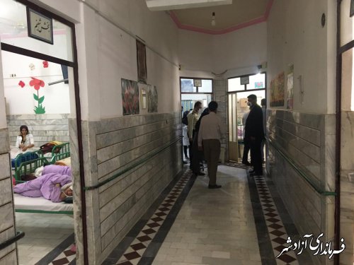 بازدید فرماندار و اعضای شورای تامین آزادشهر از دو کمپ ترک اعتیاد و یک مرکز نهگداری معلولان