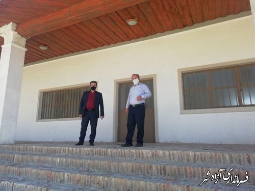 بازدید رئیس میراث فرهنگی شهرستان آزادشهر از تپه و کاخ خوش ییلاق