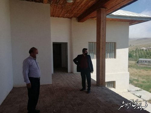 بازدید رئیس میراث فرهنگی شهرستان آزادشهر از تپه و کاخ خوش ییلاق