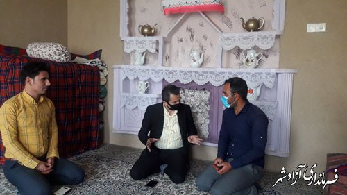 نشست سرپرست میراث فرهنگی، گردشگری و صنایع دستی شهرستان آزادشهر با دهیار روستای وامنان بخش چشمه ساران