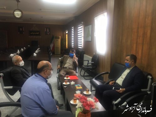 دیدار مدیرکل غله و خدمات بازرگانی استان گلستان با فرماندار آزادشهر