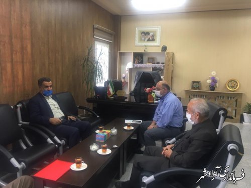 دیدار مدیرکل غله و خدمات بازرگانی استان گلستان با فرماندار آزادشهر