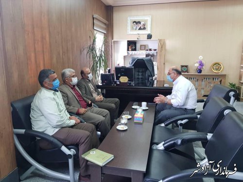 دیدار مدیرکل امور مالیاتی استان گلستان با فرماندار شهرستان آزادشهر