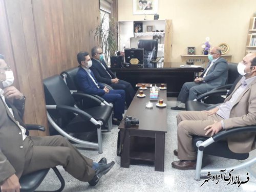 دیدار و گفتگوی مدیرکل ثبت احوال استان گلستان با فرماندار شهرستان آزادشهر
