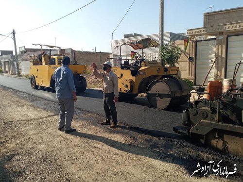 در ادامه نهضت آسفالت اجرای آن در انتهای کوچه پاسدار 15 به میزان 150توسط واحد عمران وشهرسازی 