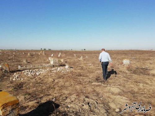 بازدید سرپرست یگان حفاظت میراث فرهنگی، گردشگری و صنایع دستی شهرستان آزادشهر از گل تپه