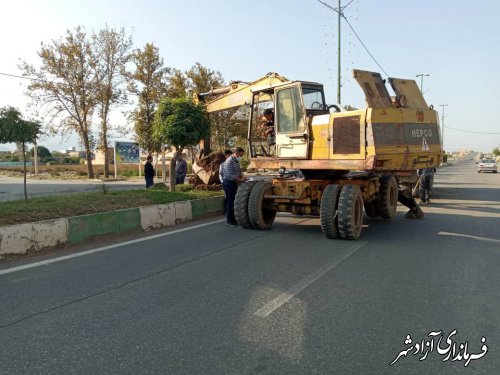 بازگشایی بولوار خیابان شهید بهشتی روبروی خط اکبر آباد و20 متری معلم 